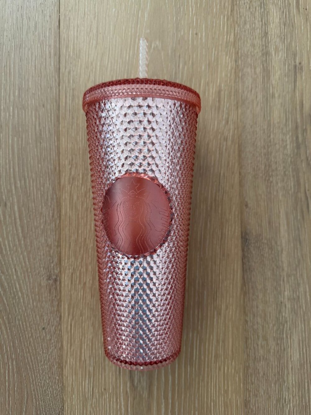 Starbucks Cold Cup 24 oz Rose Gold Studded Tumbler Venti Spiked 2019 Pink